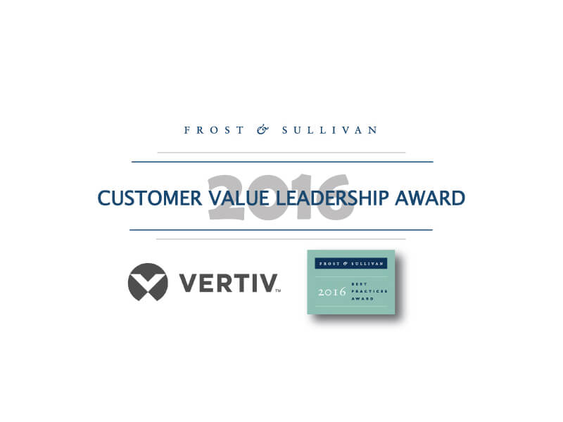 Vertiv Honored with the 2016 Frost & Sullivan Leadership Award for its Modular Data Center Portfolio Image